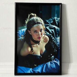 Natalie Portman Padme Amidala Black Dress STAR WARS Poster